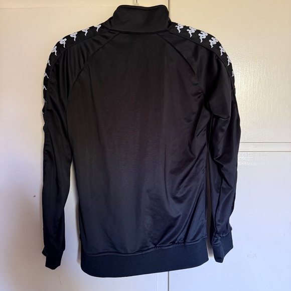 Kappa 222 Banda Wanniston Slim Fit Street Track Jacket Black White Size Large - Picture 11 of 14